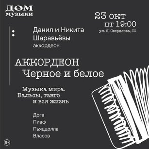 Аккордеон. Чёрное и белое
